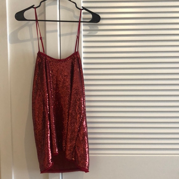 Free People Red Sequin- get laid or money back - Picture 3 of 3